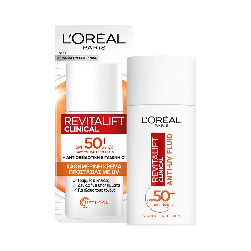 L'OREAL PARIS - REVITALIFT CLINICAL Καθημερινή Κρέμα Προστασίας με UV (SPF50+) - 50ml